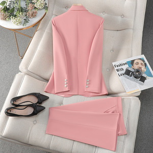 Women's Suit Set Black Polyester Formal Spring Anti-Wrinkle Full Sleeve - Product Image 4