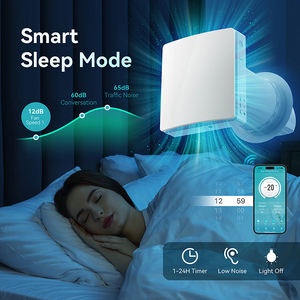 Système de ventilation <span class=keywords><strong>d</strong></span>édié <span class=keywords><strong>mural</strong></span> à récupération de chaleur (HRV) sans conduit, à économie <span class=keywords><strong>d</strong></span>'énergie 97 %, avec installation facile - Product Image 3