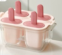 Moules à sucettes glacées en silicone réutilisables sans BPA, formes mignonnes, moule à crème glacée pour bébé, fabricant de sucettes glacées en silicone