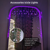 Décorations de Noël commerciales, accessoires multicolores pour l'extérieur IP65, guirlandes lumineuses en PVC, câble en caoutchouc, décoration de Noël