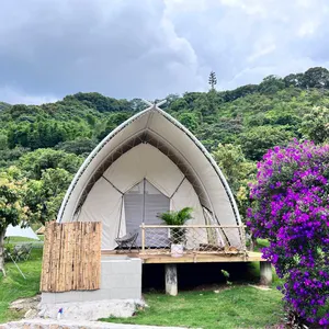 חיצוני Lodge ספארי אוהל יוקרה בד Glamping נופש