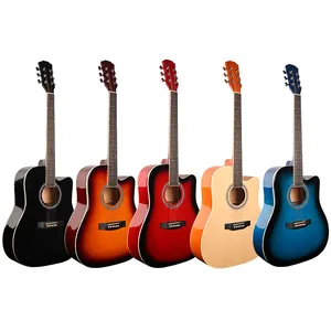 Wholesale Supplier Factory 41Inch Guitar Acoustic Colour Cheap Acoustic Guitar