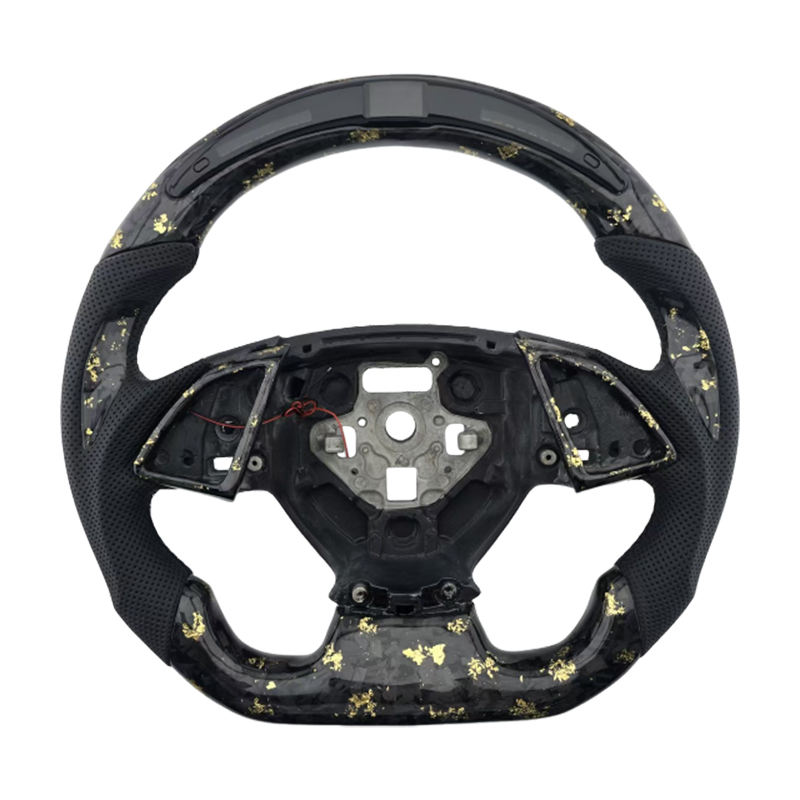 คาร์บอนฟ็อกซ์+LED+ตะเข็บสีดำ+หนัง