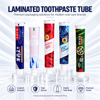 Tubes de dentifrice en aluminium et plastique avec logo personnalisé, impression UV, 50 ml, emballage cosmétique, bouchon à vis