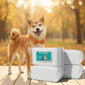 Lingettes <span class=keywords><strong>pour</strong></span> animaux de compagnie respectueuses de la nature, non parfumées, <span class=keywords><strong>pour</strong></span> chiens et chats, à base de plantes, hypoallergéniques, nettoyantes et désodorisantes <span class=keywords><strong>pour</strong></span> chiots - Product Image 6