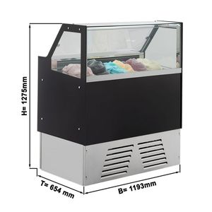 Vitrine commerciale de gelato de congélateur de réfrigérateur d'affichage de crème glacée de 6 plateaux - Product Image 4