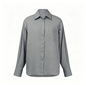 Camicetta Formale da <span class=keywords><strong>Donna</strong></span> <span class=keywords><strong>Azzurra</strong></span> a Maniche Lunghe con Bottoni, Traspirante in Poliestere/Cotone, per Lavoro, Primavera/Estate - Product Image 6