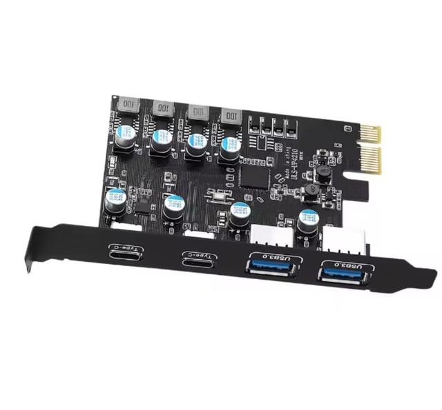 pci express pci e Card 2Port USBA/ USBC 5Gbps USB3.2 Gen1 USB3.0 PCIE Card Expansion Add on Card Adapter e pci