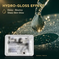 Masque Visage Hydratant Anti-Âge au Céramide, Niacinamide et Peptides, Réparateur de Barrière Cutanée, Éclaircissant et Illuminateur, 28g