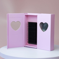 C CC D DD L + LU LC LD Curl Volume Lash Extension Venta al por mayor Easy Fan Russian Lashes 0,03 0,05 0,07 Self Fanning Lashes