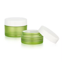 5g 8g 10g 15g 30g 50g Pot de crème cosmétique en plastique PETG givré vide pour les yeux