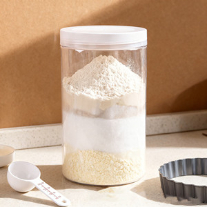 Rõ Ràng Vòng 800Ml Nhựa Pet Thực Phẩm Lưu Trữ Jar Cho Hạt Đường Kẹo Cookie Lưu Trữ - Product Image 4