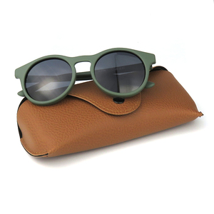 Sunglasses Case Kids Sunglasses Round Polarized Lentes De Sol Para <strong>Ninas</strong> Green Sunglasses UV400 <strong>Sun</strong> Glass for Little Girls Kids - Product Image 2