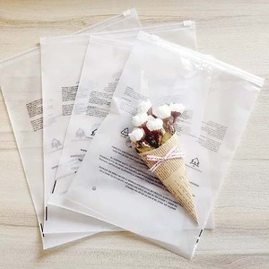 Màu đen mờ Dây Kéo Túi <span class=keywords><strong>PP</strong></span> với thiết kế logo tùy chỉnh bao bì in dây kéo túi zip khóa túi để đóng gói - Product Image 4