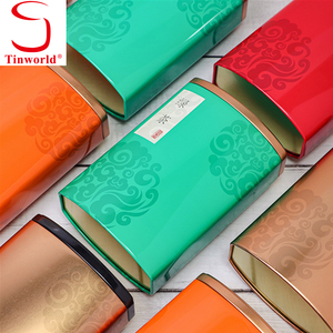 Wholesale Custom Tinplate Container Irregular Shape Metal Box Chinese Gift Packaging Tea Tin Can For Loose Tea