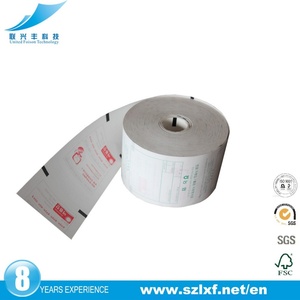 Rouleau de papier thermique blanc de haute qualité, 80x80 mm, monocouche, 100% pâte de bois pure / certifié ISO 9001 pour les banques - Product Image 5