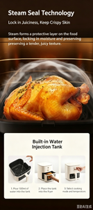 Mijia N1 Airfryer, 5L Pencereli Kapı ve Dokunmatik Ekran Kontrolleri, Fırınlama, Isıtma, Kızartma, Görsel Fransız Kapılı Çok Fonksiyonlu Air Fryer Fırın - Product Image 6