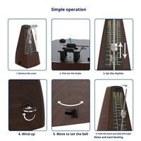 Professional Accurate Adjustable Beat Rhythm Metronome Universal Wooden Mechanical Piano Musical Instrument Accessory Custom