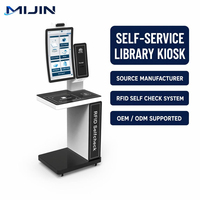 Terminal de autoservicio con pantalla táctil para registro de libros en bibliotecas inteligentes de alta eficiencia con RFID UHF