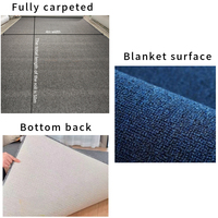 Tapis commercial insonorisant et antidérapant en polypropylène à poils ras et bouclés pour bureau, salon, salle de danse, salle de sport, couloir, hôtel