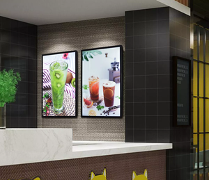 Shopping Mall Catering Wall Display Board Ultra-thin Led Aluminum Frame <strong>Menu</strong> Square Advertising Sign <strong>Light</strong> <strong>Boxes</strong> - Product Image 5