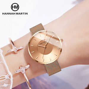Hannah Martin Custom Logo <span class=keywords><strong>donna</strong></span> orologi al quarzo di lusso impermeabile braccialetto <span class=keywords><strong>elegante</strong></span> signora <span class=keywords><strong>orologio</strong></span> a mano 40mm fabbrica giappone - Product Image 2