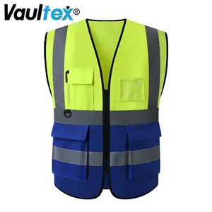 Vaultex mới đến khả năng hiển thị cao an toàn lưới vải phản quang quần áo cho Hi VIS xây dựng vest