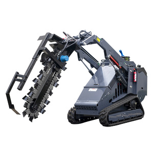 Zanjadora Multifuncional para Preparación de Terrenos Agrícolas, Máquina Agrícola Compacta Negra con Motor - Product Image 4
