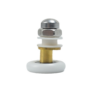 Ruedas excéntricas de nailon y latón para mamparas de ducha, diseño tradicional, eje de 45 mm, ranura para cuerda de 7,5 mm - Product Image 2