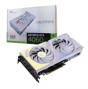 การ์ดจอ IGame GeForce RTX 4060 Ultra W OC 8GB ใหม่ สำหรับเล่นเกมและเวิร์กสเตชัน หน่วยความจำวิดีโอ GDDR6 พร้อมพัดลมระบายความร้อน สำหรับใช้งานกับเดสก์ท็อป GeFor - Product Image 1
