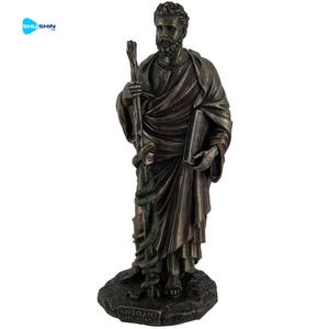 รูปปั้นฮิปโปคราตีส ทองสัมฤทธิ์ รูปปั้นเทพเจ้าแห่งการแพทย์ของกรีก ของตกแต่งโต๊ะทำงานสมัยใหม่ ขนาดสั่งทำได้ - Product Image 3