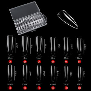Lot <span class=keywords><strong>de</strong></span> 240 <span class=keywords><strong>faux</strong></span> ongles <span class=keywords><strong>de</strong></span> qualité supérieure, transparents, style français, à presser, pour manucure complète - Product Image 4