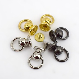 Meetee Bf069 Mạ Túi Xách Trang Trí Đinh Tán Nhẫn Nail Túi Dây Đeo Side Clip Khóa Với Vít Phụ Kiện Phần Cứng Cho Hành Lý - Product Image 3