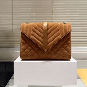 Quilted Suede Envelope Shoulder Bag Maple Leaf Color Fashion Women's Handbag Spring 2026 - Product Image 1