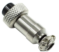 Connecteur d'Aviation Métallique GX12 6P Femelle Mâle Prise Socket M12 6 Broches Connecteur de Panneau Métallique Mâle Femelle