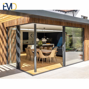 Modern Style Villa Design Lowe Glass <b>Sliding</b> Patio <b>Door</b> Soundproof Aluminium Profile <b>Door</b> - Product Image 5