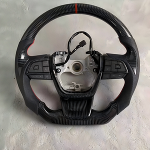 Volant personnalisé en cuir perforé et fibre de carbone pour Toyota <span class=keywords><strong>Sienna</strong></span> <span class=keywords><strong>LE</strong></span> XLE SE Limited <span class=keywords><strong>2018</strong></span> 2019 2020 2021 2022 2023 2024 - Product Image 1