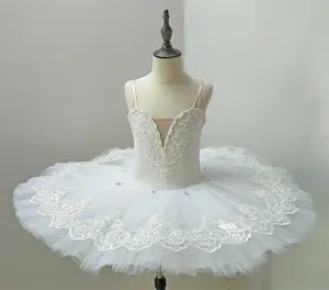 Nuevo blanco profesional ballet niñas trajes swan lake ballet tutu, de las chicas Nuevo. 07