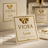 Étiquettes personnalisées en feuille d'or gaufrée, papier texturé pour parfum, bougie, flacon cosmétique, pot, emballage cadeau de luxe, logo, toutes tailles et formes