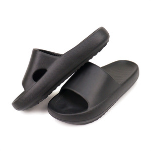 Claquettes en EVA souples pour intérieur et extérieur, pour femmes, couleur beige, semelle épaisse antidérapante, vente en gros, usine, faible MOQ - Product Image 3