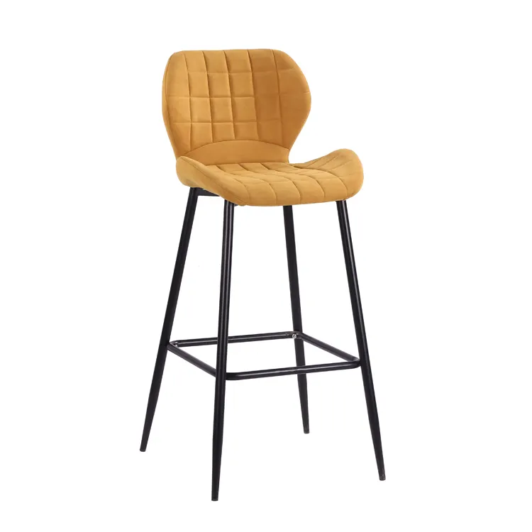 Free samle metal leg wood top bar chair modern bar stool high chair bar stools wholesale