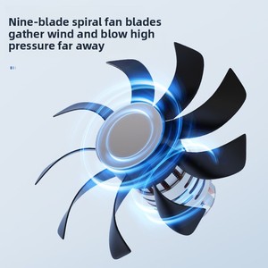 Ventilador <span class=keywords><strong>de</strong></span> Refrigeración <span class=keywords><strong>sin</strong></span> Aspas para Oficina, con Modo Silencioso, Alimentación USB, Control Táctil, <span class=keywords><strong>Aire</strong></span> Acondicionado - Product Image 2