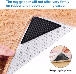 Многоразовые Нескользящие коврики 8 шт. Ковровые Коврики противоскользящие двухсторонние полиуретановые + 3 м клейкие коврики - Product Image 4