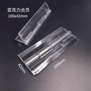 <b>Plastic</b> Transparent Folding Hinge Durable Silent Kitchen & Living Room Furniture Accessory with 180 Opening Angle - Product Image 6