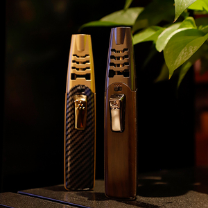 Encendedor de cigarros de fiesta Metal grande azul sola antorcha llama hogar multifunción encendedores butano Micro antorcha encendedor - Product Image 2