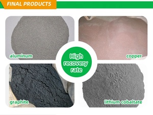 Đầy đủ tự động Li Ion pin tái chế máy 500 kg/giờ xe <span class=keywords><strong>Lithium</strong></span> Ion pin tái chế nhà máy xe pin nắp tái chế dòng - Product Image 5