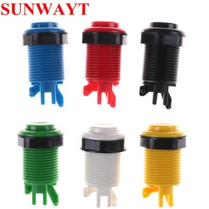 28Mm Gắn Lỗ Happ Phong Cách Tiêu Chuẩn Vòng Nút Push American Với Microswitch Cho Arcade Máy Mame Jamma Trò Chơi - Product Image 3