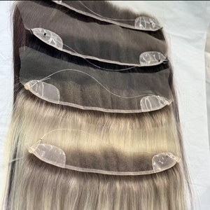 Extensions capillaires invisibles avec trame en dentelle plus fine et plus douce, clips discrets pour postiche féminin, topper <span class=keywords><strong>de</strong></span> ligne <span class=keywords><strong>de</strong></span> cheveux avec fil halo - Product Image 3