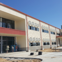 Structure en acier galvanisé à chaud, charpente légère en acier haute résistance pour entrepôt, cadre en acier isolant thermiquement