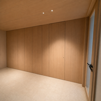 Porte intérieure moderne en bois, sans cadre, à panneau affleurant, pour chambre et salon